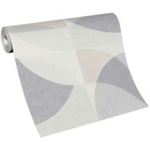 Papier peint salon motif feuille rose & beige Tapisserie feuille beige idéale chambre Papier peint intissé salon & salle à manger