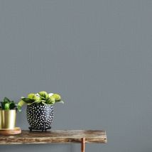 Papier peint scandinave intissé gris bleu | Tapisserie moderne bleu idéale bureau | Papier peint tendance uni pour couloir
