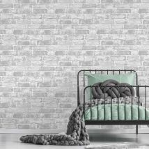 Graham&brown - Papier peint support papier Briques Loft 1000 x 53cm Gris