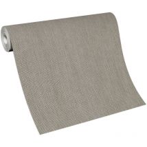 Papier peint taupe style année 70 pour couloir Tapisserie rétro unie surface vinyle Papier peint vintage marron à motif pour chambre