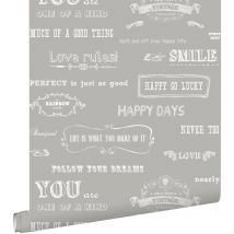 Estahome - papier peint texte tableau beige