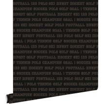Estahome - papier peint tous les sports brun foncé