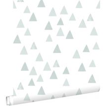 Estahome - papier peint triangles graphiques bleu gris