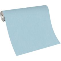 Papier peint turquoise pâle salle de bain Tapisserie turquoise claire unie chambre & salle de bain Papier peint uni intissé couloir