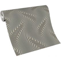 Papier peint uni beige doré pour chambre adulte Tapisserie beige salon & salle à manger Papier peint intissé couloir et bureau