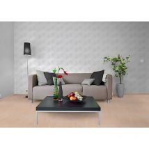 Edem - Papier peint vinyle mur et plafond 115-00 aspect lambris blanc