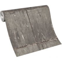 BRICOFLOR Papier Peint brun imitation béton Papier Peint vinyle industriel pour chambre, bureau & plus Tapisserie trompe l'oeil