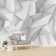 Papier peint vision blanc 3d