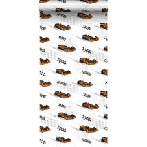 Sanders&sanders - papier peint voitures de course orange