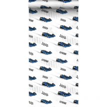 Sanders&sanders - papier peint voitures de course bleu