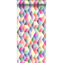 Origin Wallcoverings - papier peint intissé xxl dessin graphique multicolore