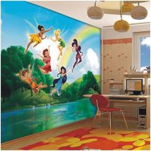 Papier peint XXL intisse La Vallée du printemps Disney Fairies 360X270 CM