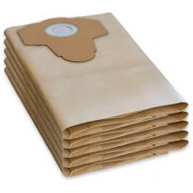 Grizzly - 5 Sacs d'aspirateur/sacs à poussière parkside lidl Aspirateur à sec et humide pnts 1400, 1500 A1, B1, B2, B3, C1, C3, D1, E2, C4, F2
