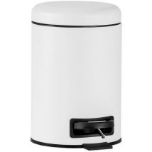 Metall-Badabfalleimer weiß 3l Andrea House