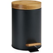 Wadiga - Treteimer schwarz/Bambus 3l andrea house