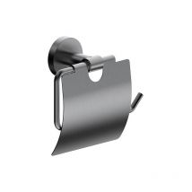 Banyo - Papierrollenhalter Eldrid mit Deckel Messing Farbe Gunmetal