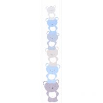 Papiers peints blanc pour chambre fille | Papier peint blanc motif koala pour chambre bébé | Tapisserie enfant blanche intissée motif koala - 10,05 x