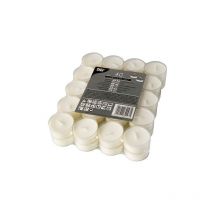 82097 bougie en cire rond blanc 40 pièce(s) - Papstar