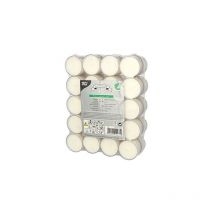 Papstar - 88841 bougie en cire rond blanc 40 pièce(s)