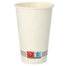 Trinkbecher pure 87458 Pappe 0,3l weiß 50 St./Pack. - Papstar