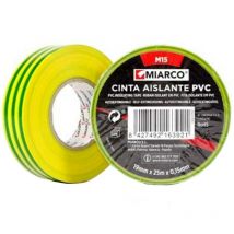 Pack. 10 Rollen isolierendes Erdungsband 19 mm x 20 m Miarco