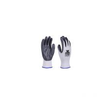 Paq. 12 guantes nylon nitrilo gris ecoflex extragrande t.10