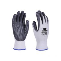 Edm - Pack. 12 Ecoflex Graue Nitril-nylon-handschuhe, Größe 9