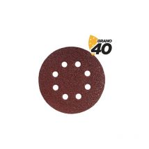 Paquet de 10 papiers de verre Blim avec velcro pour ponceuse bl0136 - 150mm - grain 40 - format circulaire