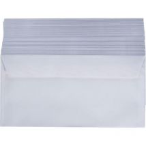 Paquet de 100 enveloppes sans fenêtre Format C5/6 Blanc