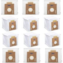 Paquet de 12 sacs filtrants pour aspirateurs robots Yeedi K781 +,Ecovacs DEEBOT OZMO T8 AIVI T8 Max et Deebot N8 Pro +