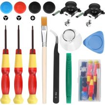 Jalleria - Paquet de 2 analogiques Joystick 3D de Rechange pour Manette Joy Con de Nintendo Switch et Switch oled avec Tournevis et tri-Wing à