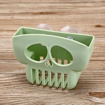 Ensoleille - Paquet de 2 en plastique évier de cuisine Caddy porte-éponge porte-brosse vaisselle porte-serviette évier de cuisine organisateur