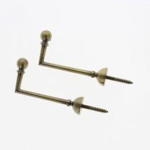 Paquet de 2 Gonds Boule 80mm - Bronze Boulet