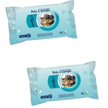 Paquet de 36 lingettes hygiène animaux - Lot de 2 - Astuceo