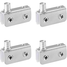 Zolginah Paquet De 4 Pivot Porte Verre, Charniere Porte Verre, Acier Inoxydable, Ajustement Pour Verre De 5-8mm