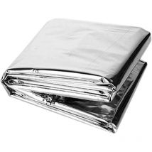 Paquet de 5 couvertures d'urgence couverture thermique en Mylar couverture thermique de sauvetage en plein air couvertures thermiques or argent pour