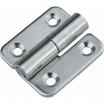 Jusch - Paquet de 6 charnières amovibles 1.5 petites charnières de drapeau à joint coulissant charnières de porte amovibles en acier inoxydable 304