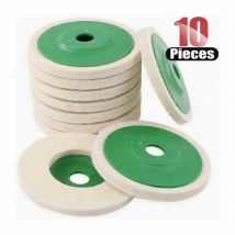 10er-Pack 4 Zoll (10 cm) Polierscheiben aus Wolle für Winkelschleifer