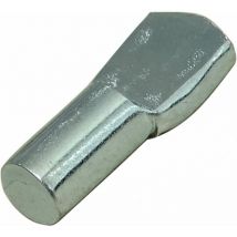 Aerzetix - Paquete de 100 clavijas para estante Ø5mm con extremo plano para encajar - soporte para estante - en acero zincado - color plata