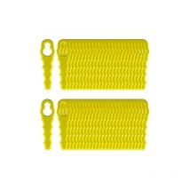 SNQ - Paquete de 100 cuchillas de repuesto compatibles con recortadoras Ryobi, cuchillas de doble diente Rac155 Rac157 Rac158-ZZY