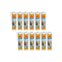 Paquete de 12 Sika Sika seal-180 Selladores de silicona para baños y alicatados - Blanco - 300ml