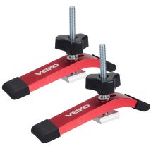 Drillpro - Paquete de 2 abrazaderas de mesa con trinquete. abrazadera de liberación rápida 142.5 cm lbtn