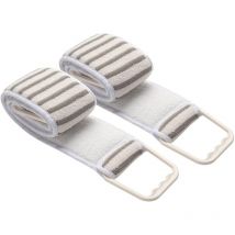 Paquete de 2 exfoliantes de espalda de lufa para ducha, para hombre y mujer (37,4 pulgadas de largo x 3,94 pulgadas de ancho)