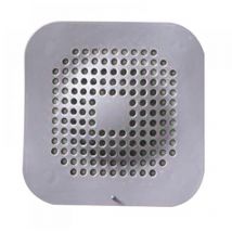 Paquete de 2 filtros de pelo para bañera (grises), de silicona para fregadero, para ducha y fregadero de cocina con ventosa para fregadero y baño.