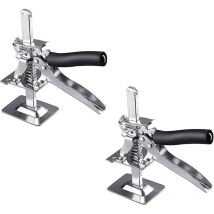 Fitags - 2-teiliges Präzisions-Klemmwerkzeug-Set – Multifunktions-Fliesenhöhenverstellheber aus Stahl für Keramikfliesen, Fußböden, Türen, Schränke