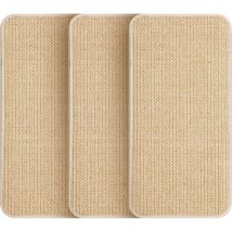 Paquete de 3 alfombrillas rascadoras para gatos, tablas rascadoras de sisal, 40 x 30 cm, resistentes, aptas para puertas de sofás y muebles, para