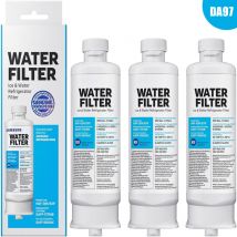 Confezione da 3 filtri di ricambio per l'acqua del frigorifero DA97-17376B DA97-08006C haf-qin haf-qin/exp per frigoriferi Samsung multi-porta