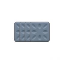 Scotch - Paquete de 4 almohadillas adhesivas de nido de abeja 50 x 50 mm, gris