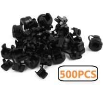 Sjqka - Paquete de 500, ojal de alivio de tensión de cable redondo 5P-4 de 11 mm de diámetro negro (cable 5P-4 l de 11 mm de diámetro negro)