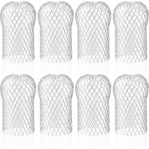 Fitags - Paquete de 8 filtros de canalones de aluminio, filtros de canalones flexibles y duraderos para bajantes de aleros del hogar contra hojas